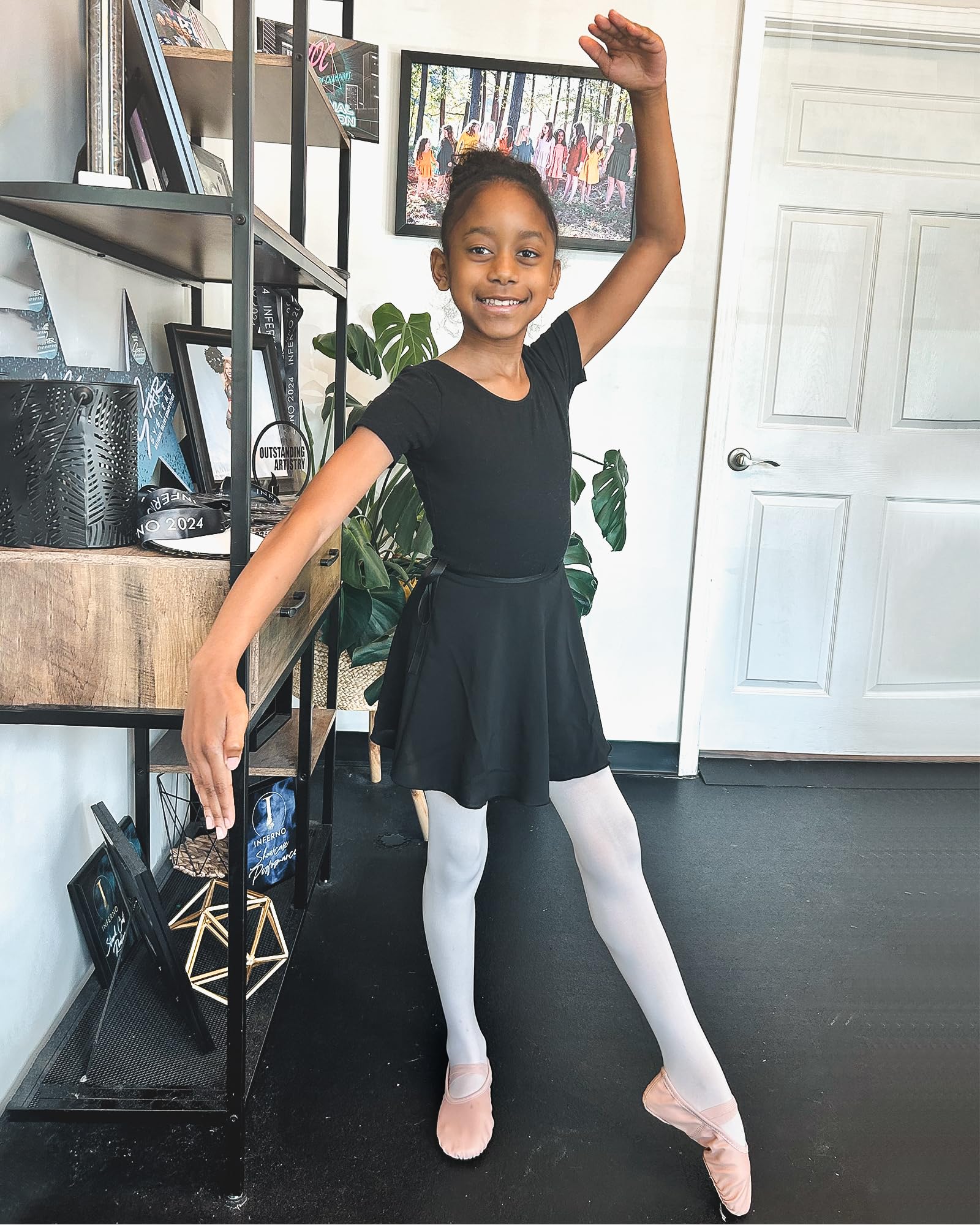 Stelle Girls Ballet Leotard & Dance Outfit Set with Skirt & Tights - Toddler to Big Kid Sizes | Perfect for Ballet Class, Recitals & Dance Performances