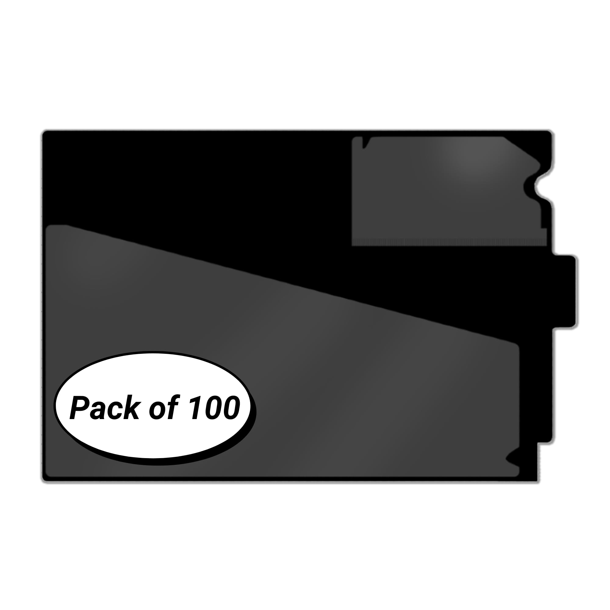 Professional Plastic File Folders - Letter Size 9