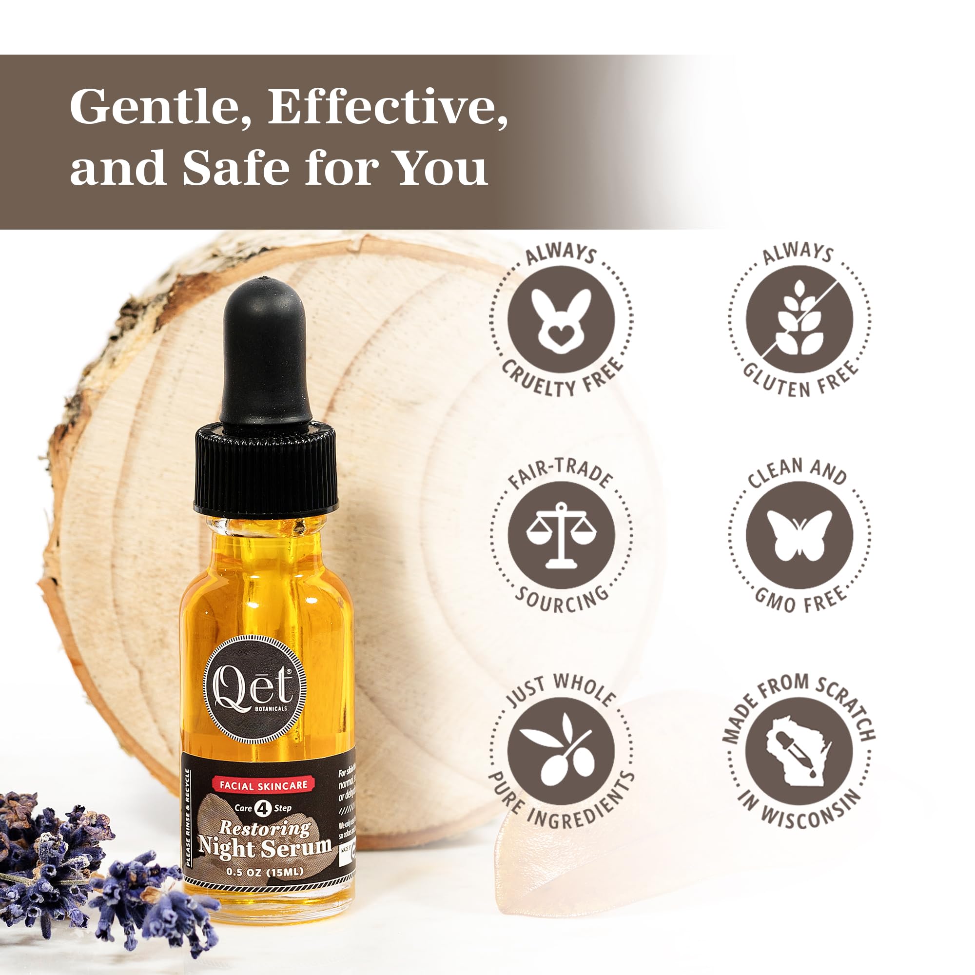 Best Restoring Night Serum for Anti-Aging & Skin Repair | Hydrating Facial Treatment for Overnight Skin Renewal | Perfect for Dry, Dull Skin & Evening Skincare Routine