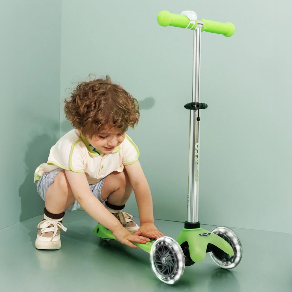 Micro Mini Deluxe Glow LED Scooter for Kids - Light Up Electric Ride On Toy for Boys & Girls Ages 3-8 - Perfect for Nighttime Fun, Outdoor Play, and Birthday Gifts