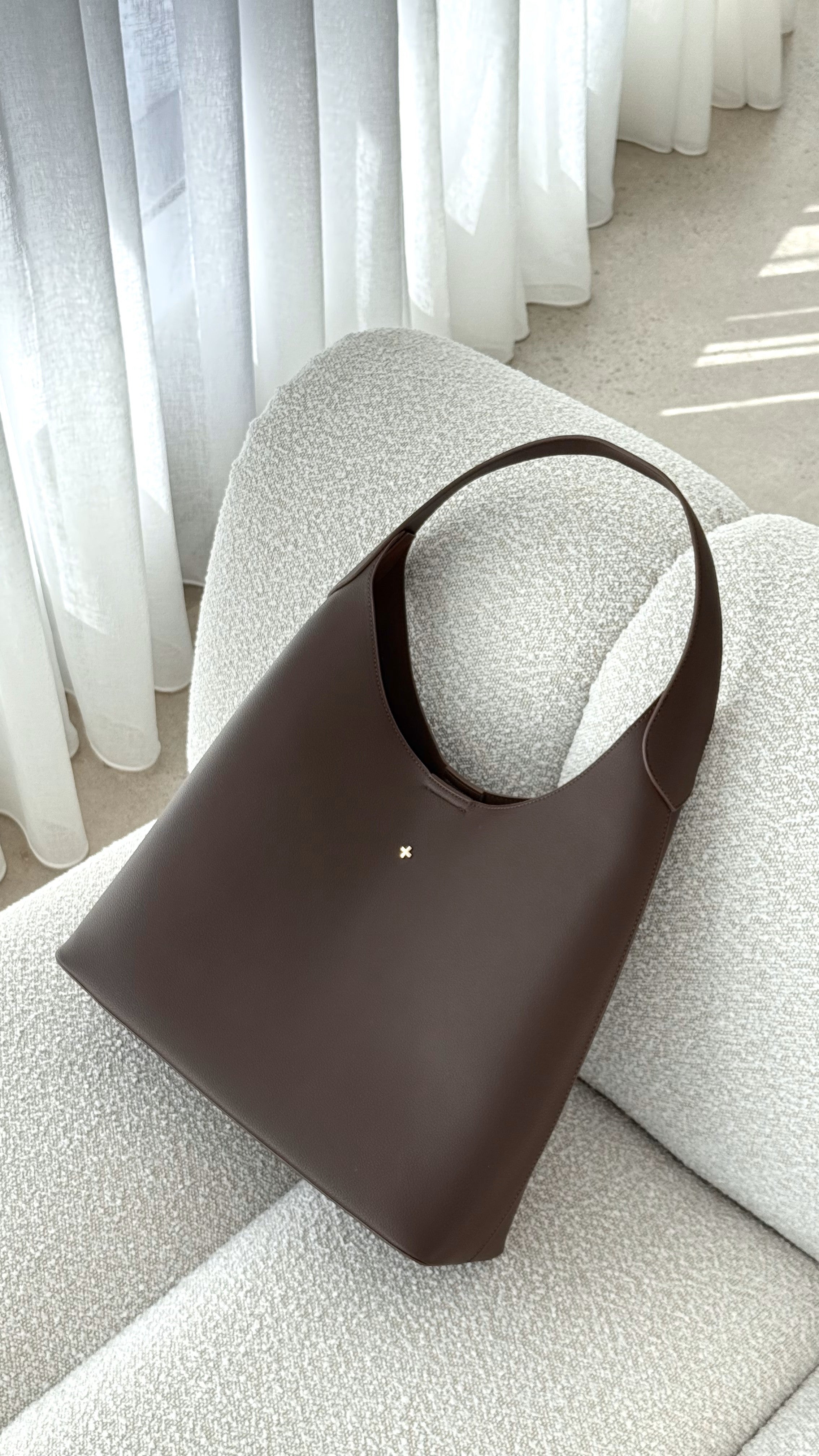 Duke Hobo Bag Chocolate PU Leather Crossbody Purse for Women - Stylish & Durable Handbag for Work, Travel & Everyday Use