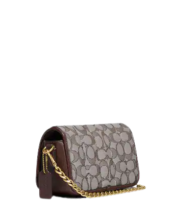 Coach Dinky 18 Crossbody Bag - Signature Jacquard with Quilting - Stylish & Compact Purse for Women - Perfect for Work, Travel & Everyday Use