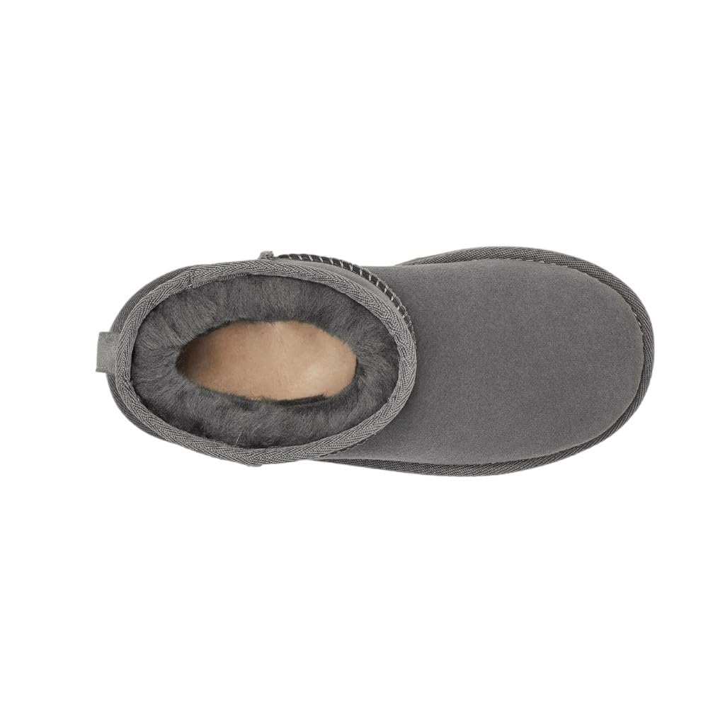 UGG Kids' Classic Mini II Boot - Waterproof Winter Snow Boots for Girls & Boys | Warm Fuzzy Lined Ankle Booties for Cold Weather, School & Outdoor Play
