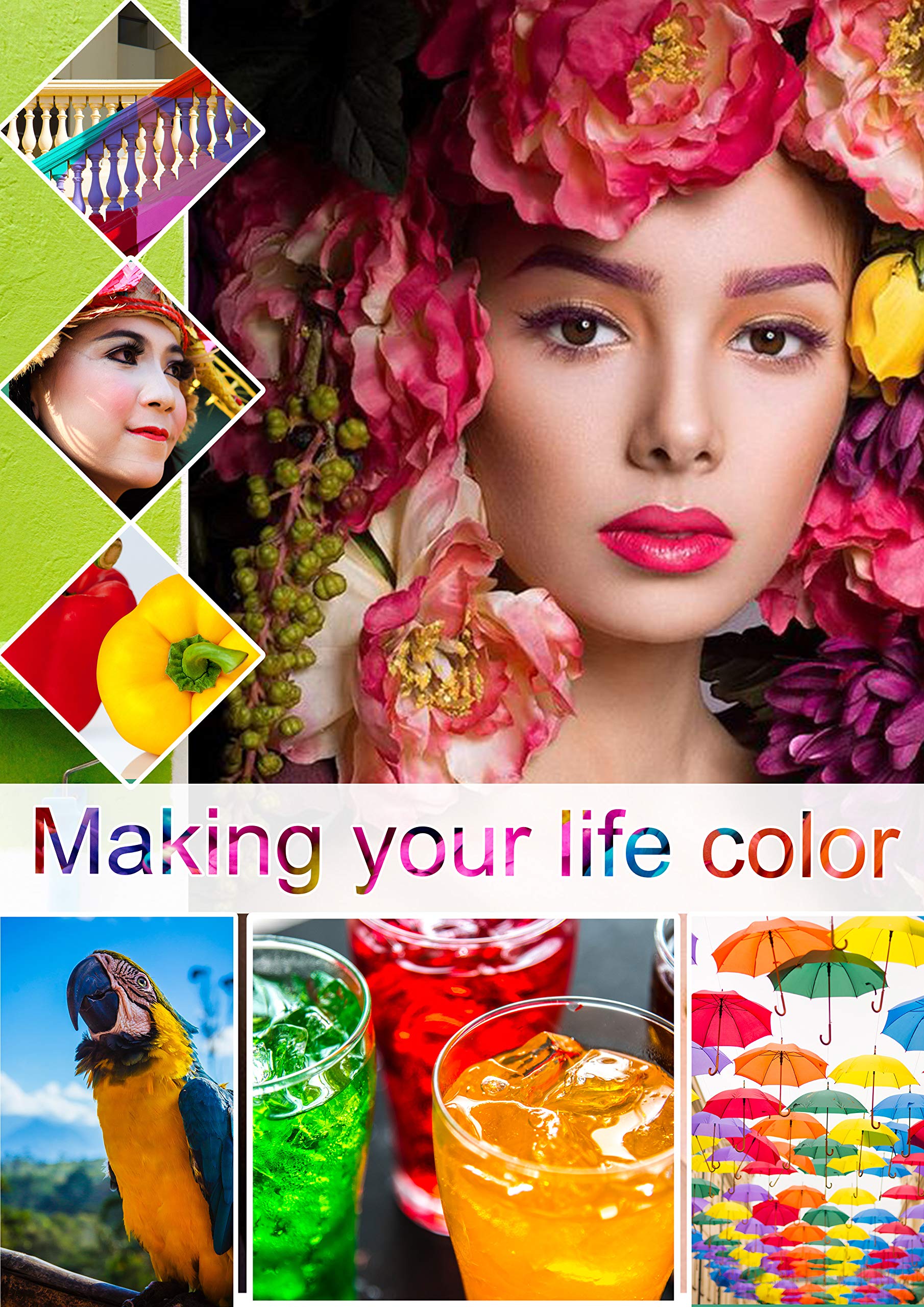 HP 206X W2110X 206A Compatible Toner Cartridge (4-Pack) - Black, Cyan, Yellow, Magenta - Replacement for HP Color Pro MFP M283FDW M255DW M283CDW M283 M255 Printers - Perfect for Office & Home Printing Needs