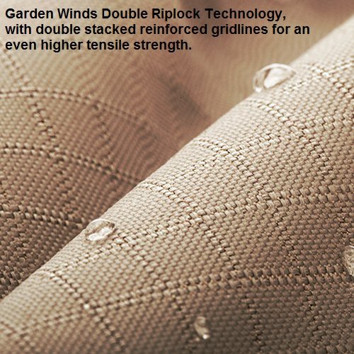 Garden Winds RipLock 350 Audio Gazebo Replacement Canopy Top Cover with Netting - Durable Outdoor Shade Solution for Patio, Deck & Backyard