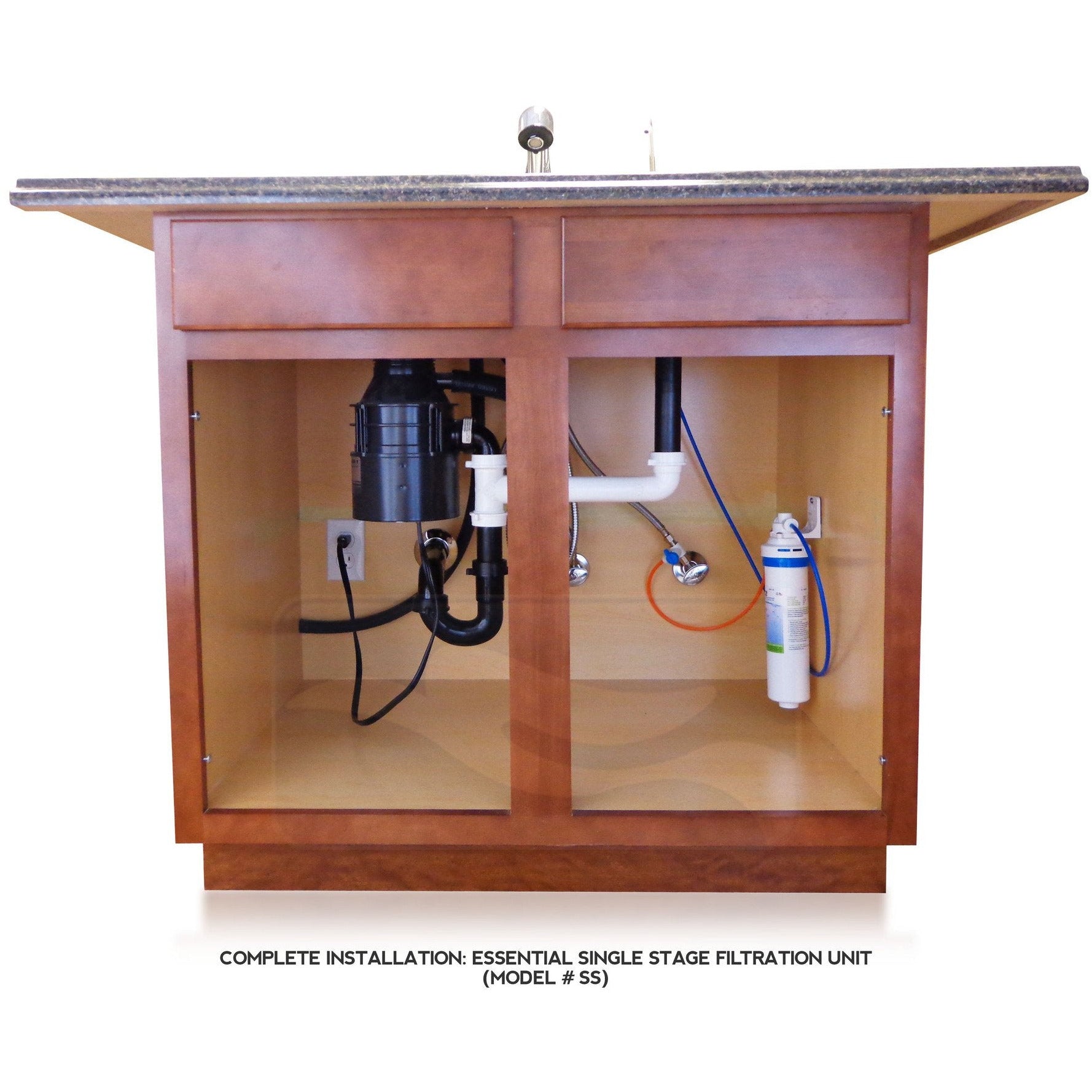 EWS SS 1.0 Under Sink Single Stage Drinking Water Filtration System - Clean & Safe Water for Home, Kitchen, and Office Use