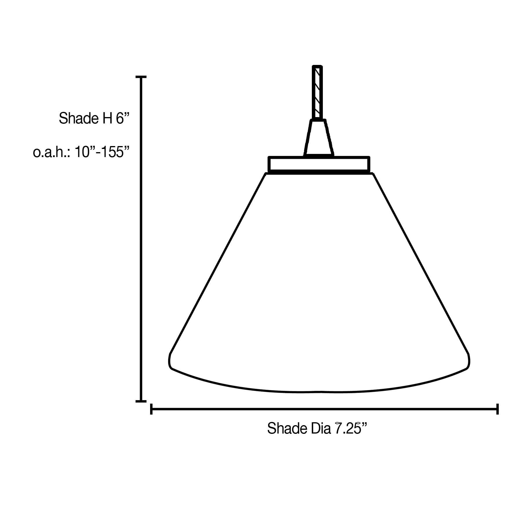 Elegant Martini Glass Pendant Light with Cord - Oil Rubbed Bronze Finish & White Glass Shade - Perfect for Kitchen Island, Dining Room, or Bar Lighting