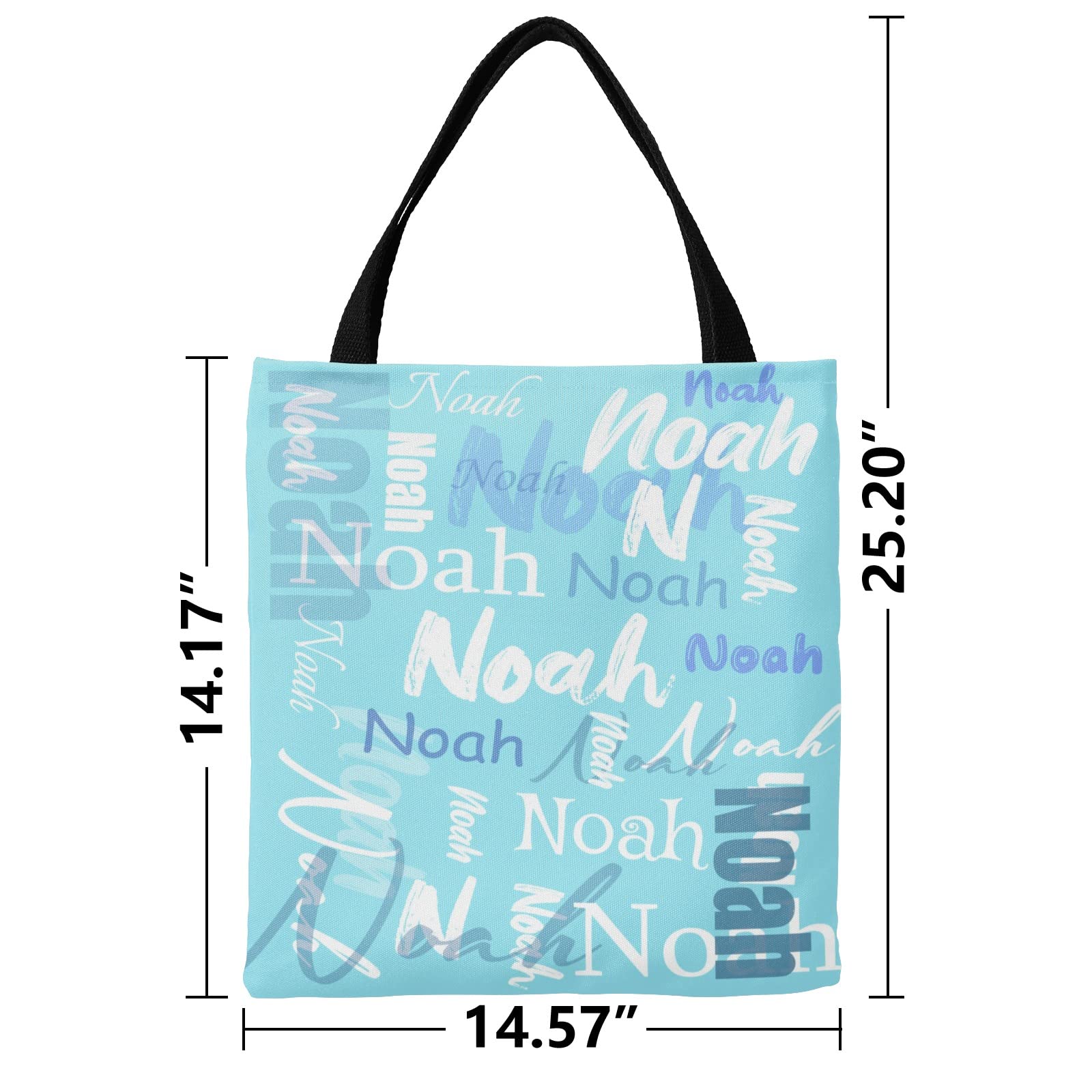 Custom Personalized Tote Bags for Women - Monogrammed Name Tote Bag Gift for Birthday, Christmas, Valentines Day - Perfect for Shopping, Beach, Work & Travel