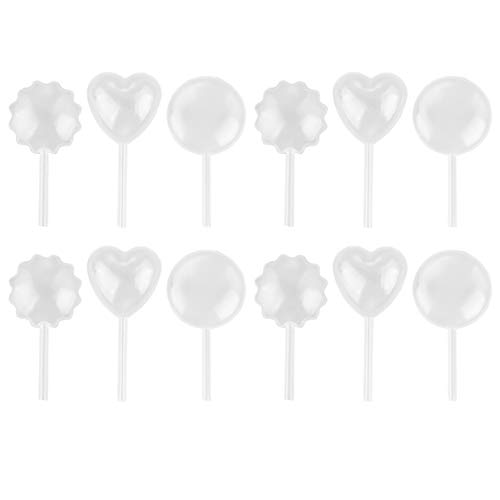 ULTECHNOVO 150 Pcs Mini Plastic Pipettes for Chocolate Cupcakes, Strawberries, Desserts - Heart & Star Shaped Squeeze Transfer Pipettes for Baking, Cake Decorating, and Candy Making