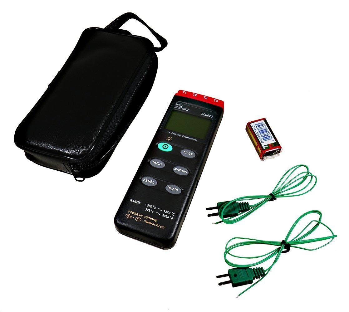 4 Channel Digital Wireless Meat Thermometer for Grilling, Smoking, BBQ - Remote Monitor Cooking Temperature for Oven, Kitchen, Outdoor Use