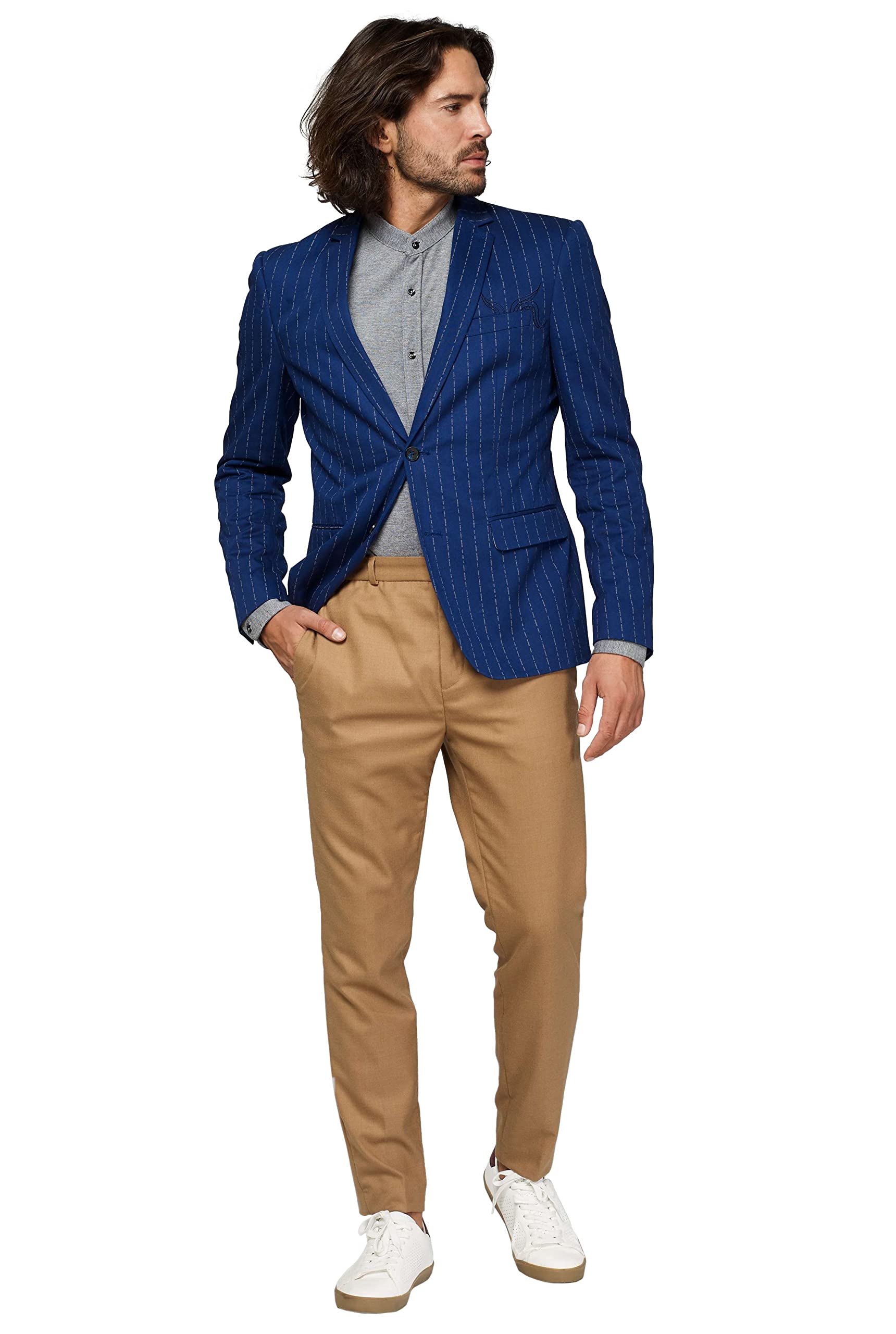 Opposuits Men's Tall Captain Uniform Costume - Navy Blue - Halloween, Cosplay, and Themed Party Outfit