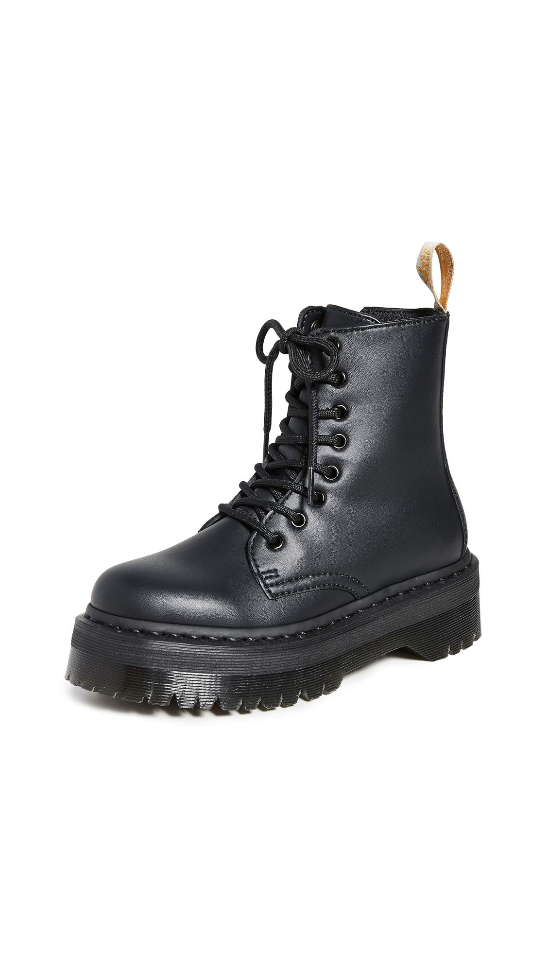 Dr. Martens Vegan Jadon II 8-Eye Synthetic Platform Boots for Men & Women - Stylish Unisex Vegan Leather Boots for Punk, Goth & Streetwear Fashion | Perfect for Concerts, Festivals & Everyday Wear