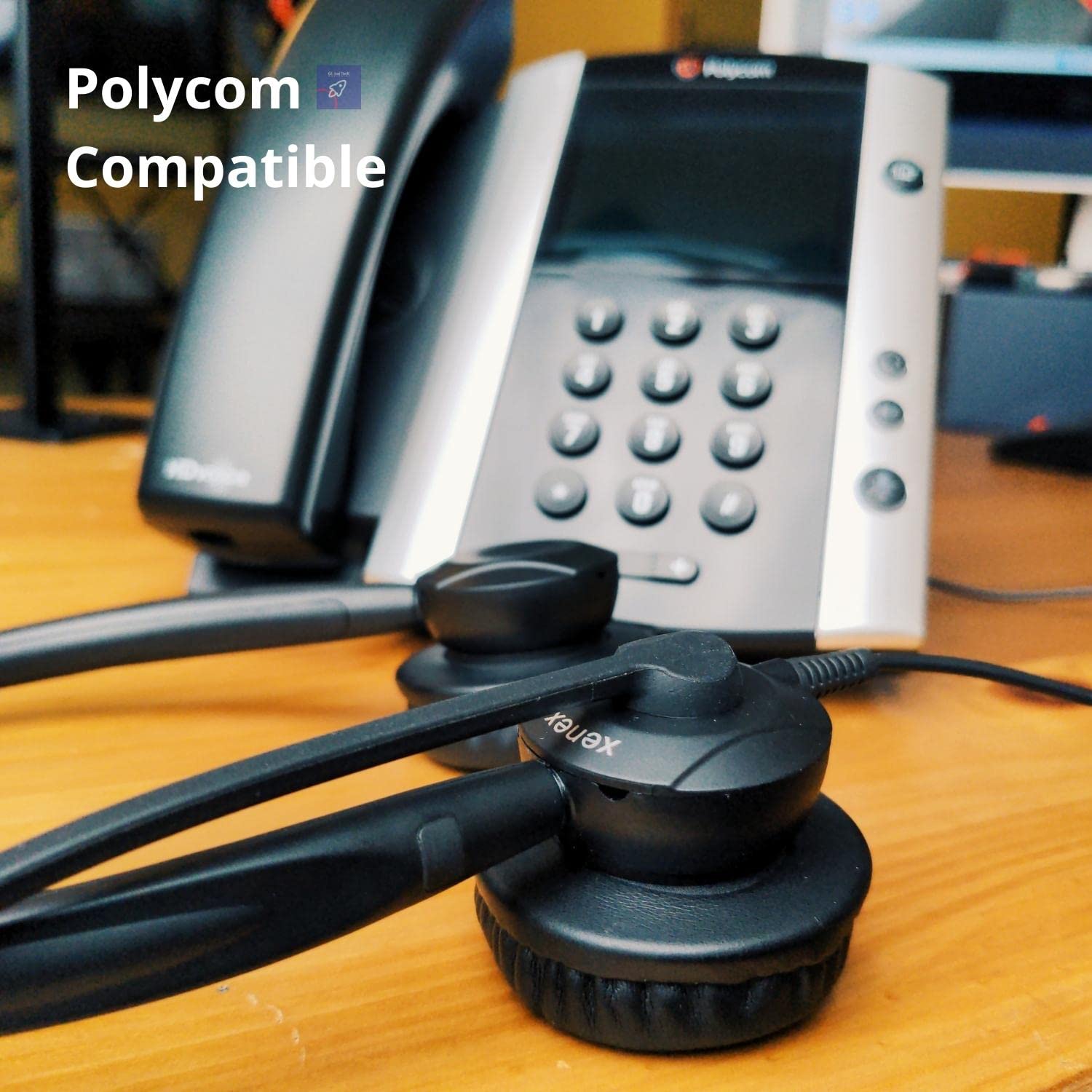 XS 820 Headset Bundle - Professional Mono Headset for Training, Coaching & Call Centers | Compatible with Avaya, Yealink, Cisco, Polycom Desk Phones | Perfect for Office, Remote Work & Customer Service Teams