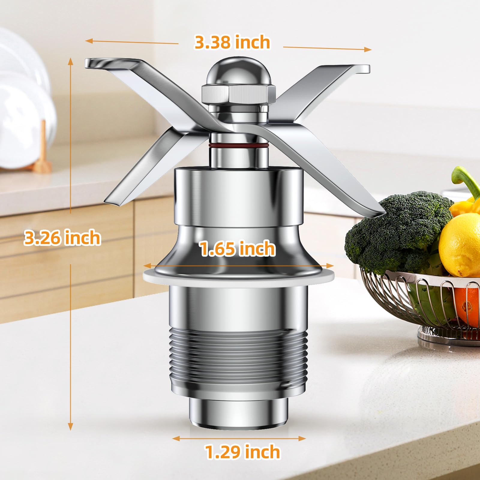 Getfarway Blade Cutting Assembly Blender Part 502977 - Compatible with Waring CB6, CB10, CB15 Gallon Blenders - Replacement Blender Blade for Smoothies, Juices & Food Prep