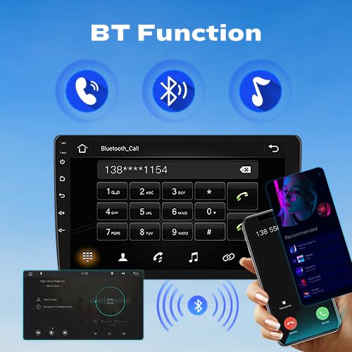 2G+32G Android Car Stereo with Apple CarPlay & Android Auto - 7 Inch Touchscreen GPS Navigation, FM Radio, WiFi, Mirror Link, DSP - Compatible with Toyota Highlander 2007-2014 - Perfect for Road Trips & Daily Commutes