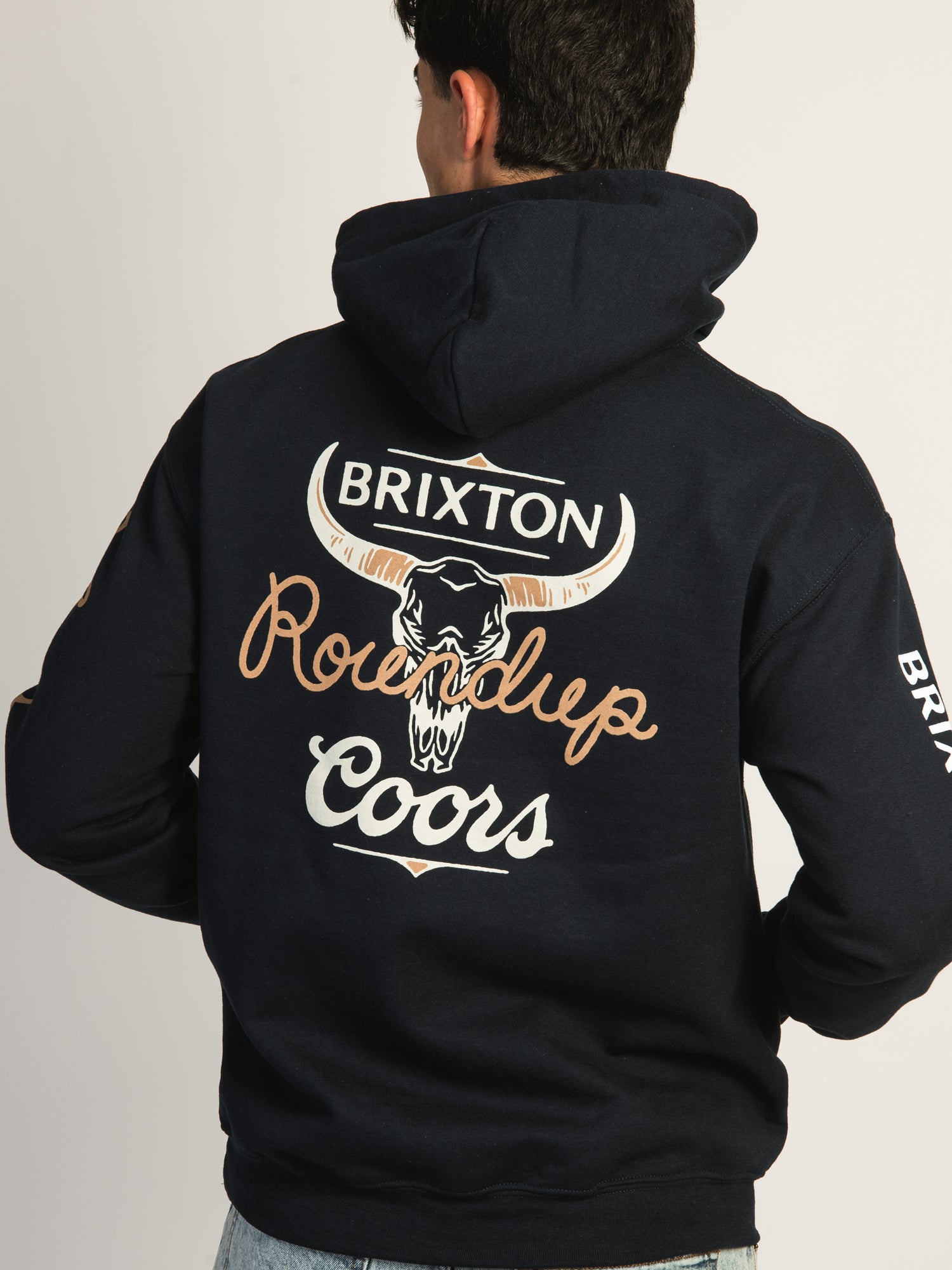 Brixton Coors Round Up Pullover Hoodie for Men & Women - Comfortable Fleece Sweatshirt for Casual Wear, Outdoor Activities, and Street Style Fashion