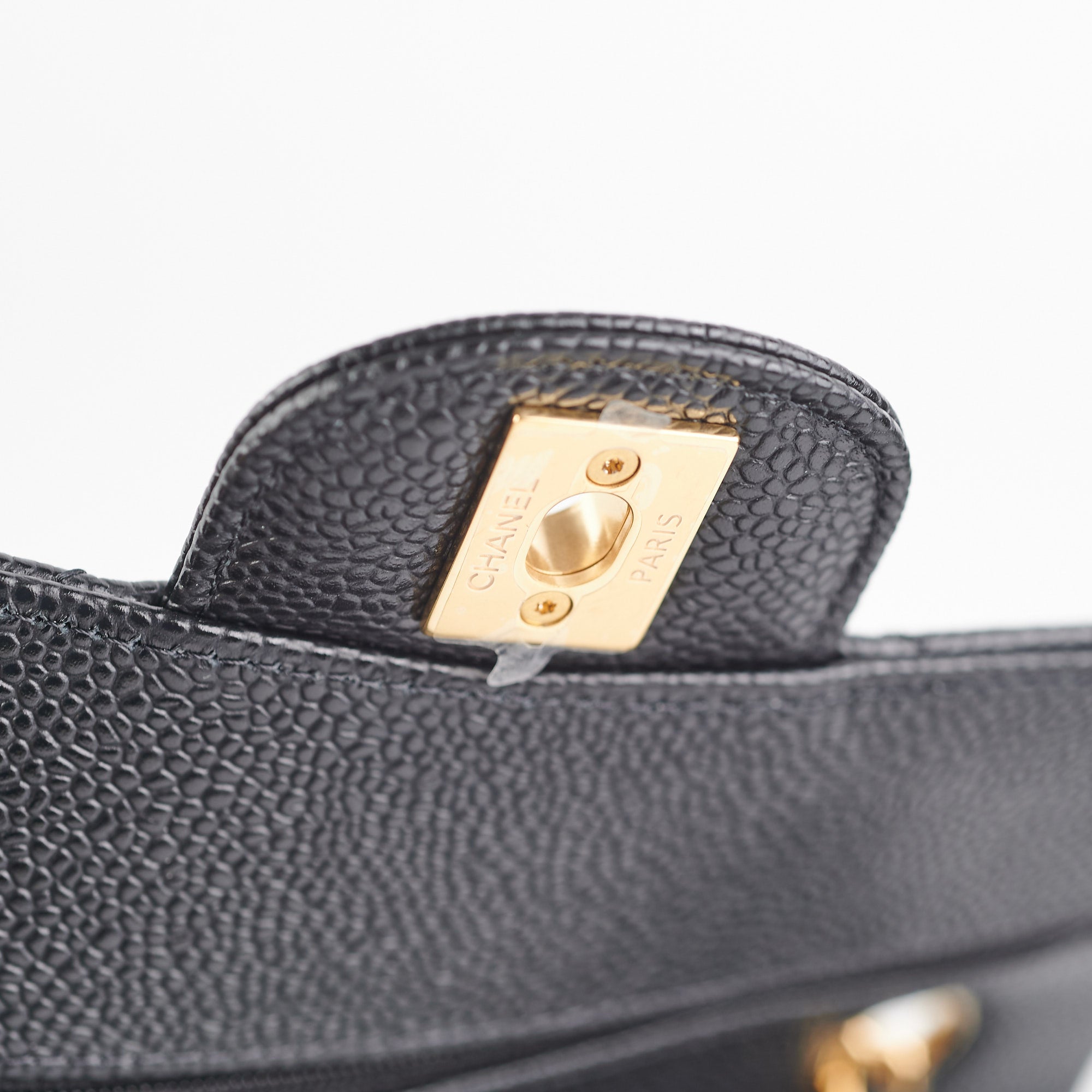 Chanel Small Caviar Classic Double Flap Bag with Gold Hardware - Authentic Black Leather Handbag (Microchipped, October 2022) | Luxury Crossbody Purse for Women, Perfect for Evening Events & Special Occasions