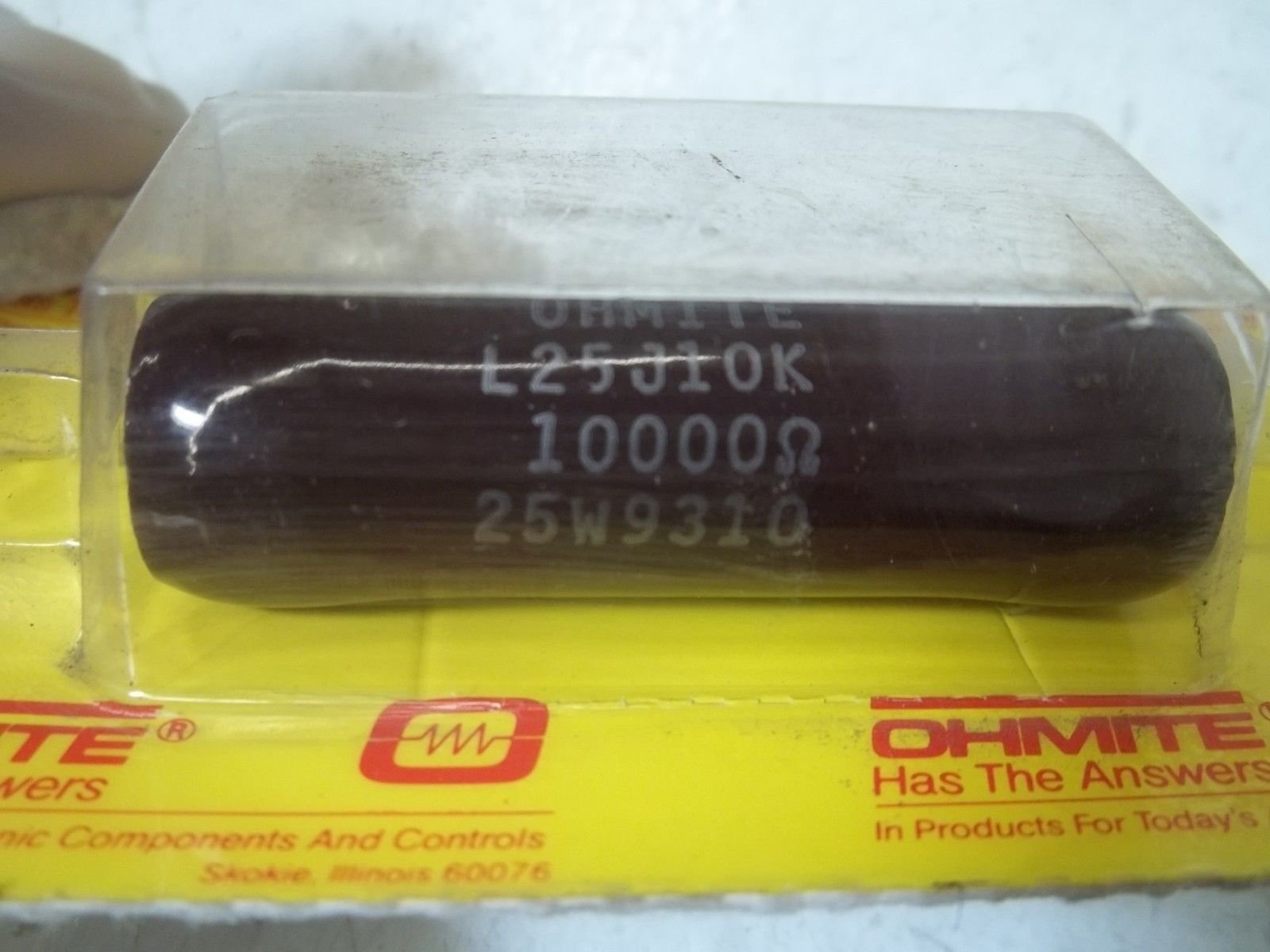 10K Ohm 25W Vitreous Enamel Resistor Wirewound - 5% Tolerance, ±260ppm/°C, RDL Lug Bolt-On (5-Pack) - Ideal for Industrial Equipment, Power Supplies & Electronic Repairs