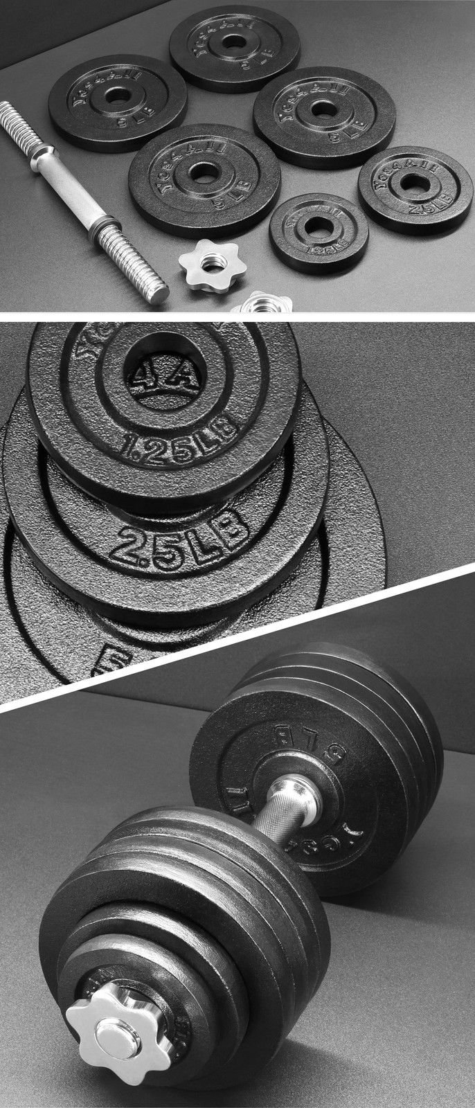 Adjustable Dumbbells Set 105 lbs with Gym Cap Plates - Home Workout Equipment for Strength Training & Fitness | Perfect for Small Spaces, Weightlifting, and Full-Body Exercises