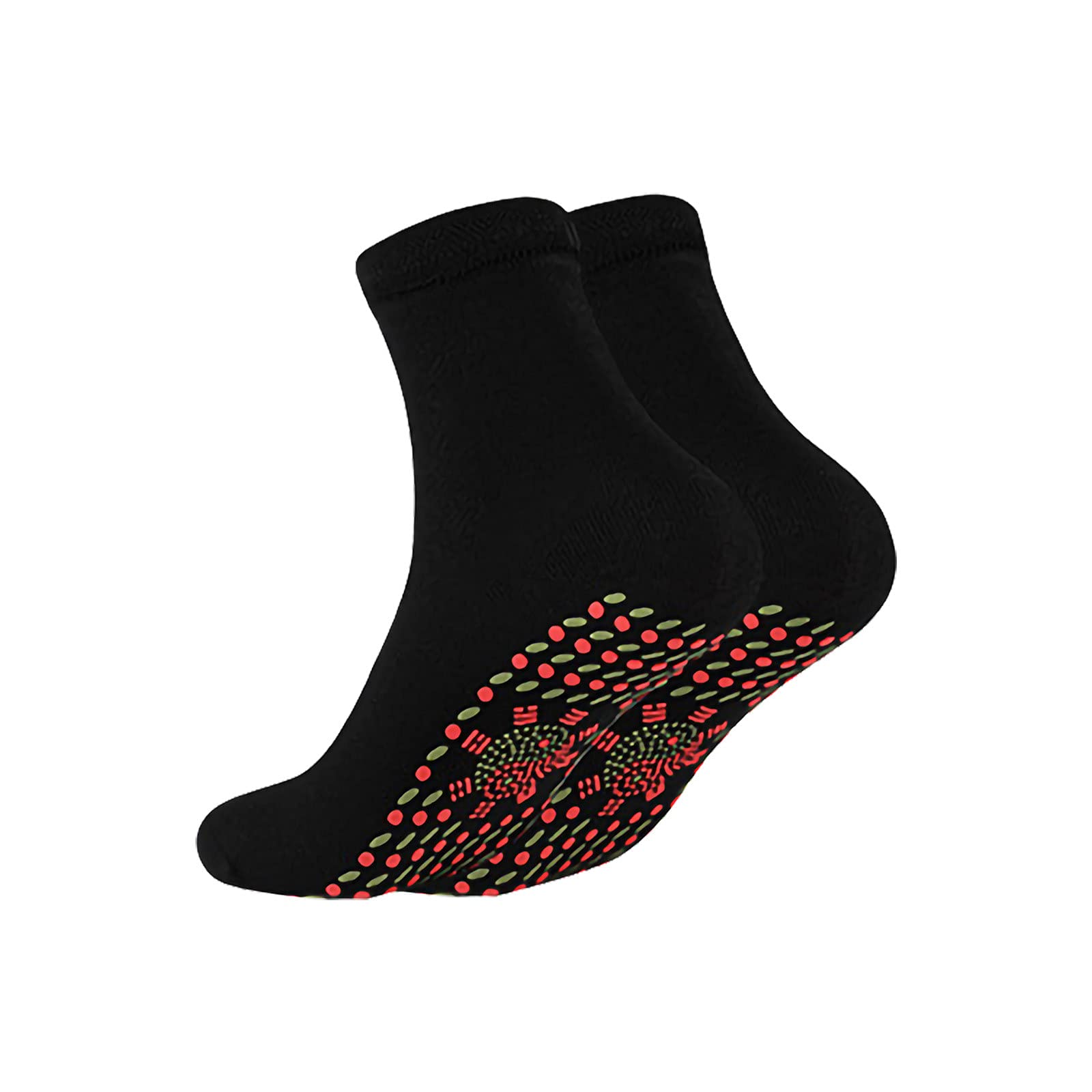 Parodais Heated Socks for Men & Women - Rechargeable Battery-Powered Winter Warm Socks with Massage Function, Stretchy Comfort & Cold-Resistant Cotton - Perfect for Skiing, Hiking & Outdoor Activities in Freezing Weather