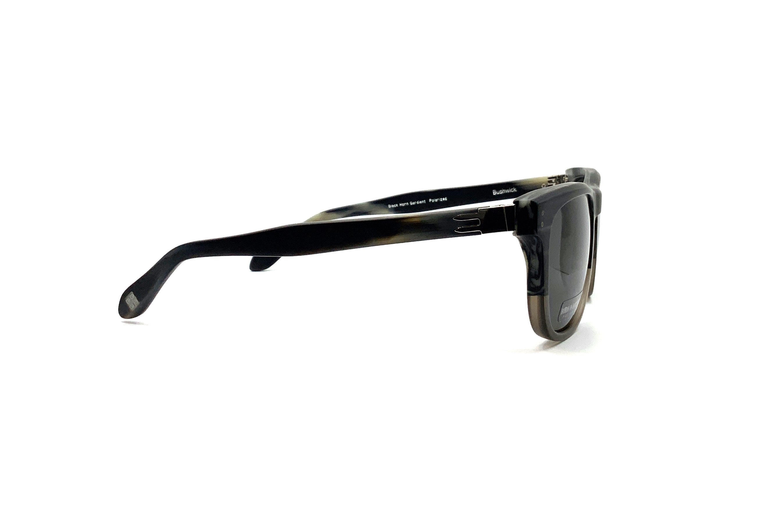 Born in Brooklyn Bushwick Black Horn Gradient Sunglasses - Stylish & Trendy Shades for Men & Women - Perfect for Outdoor Activities, Beach, and Fashion