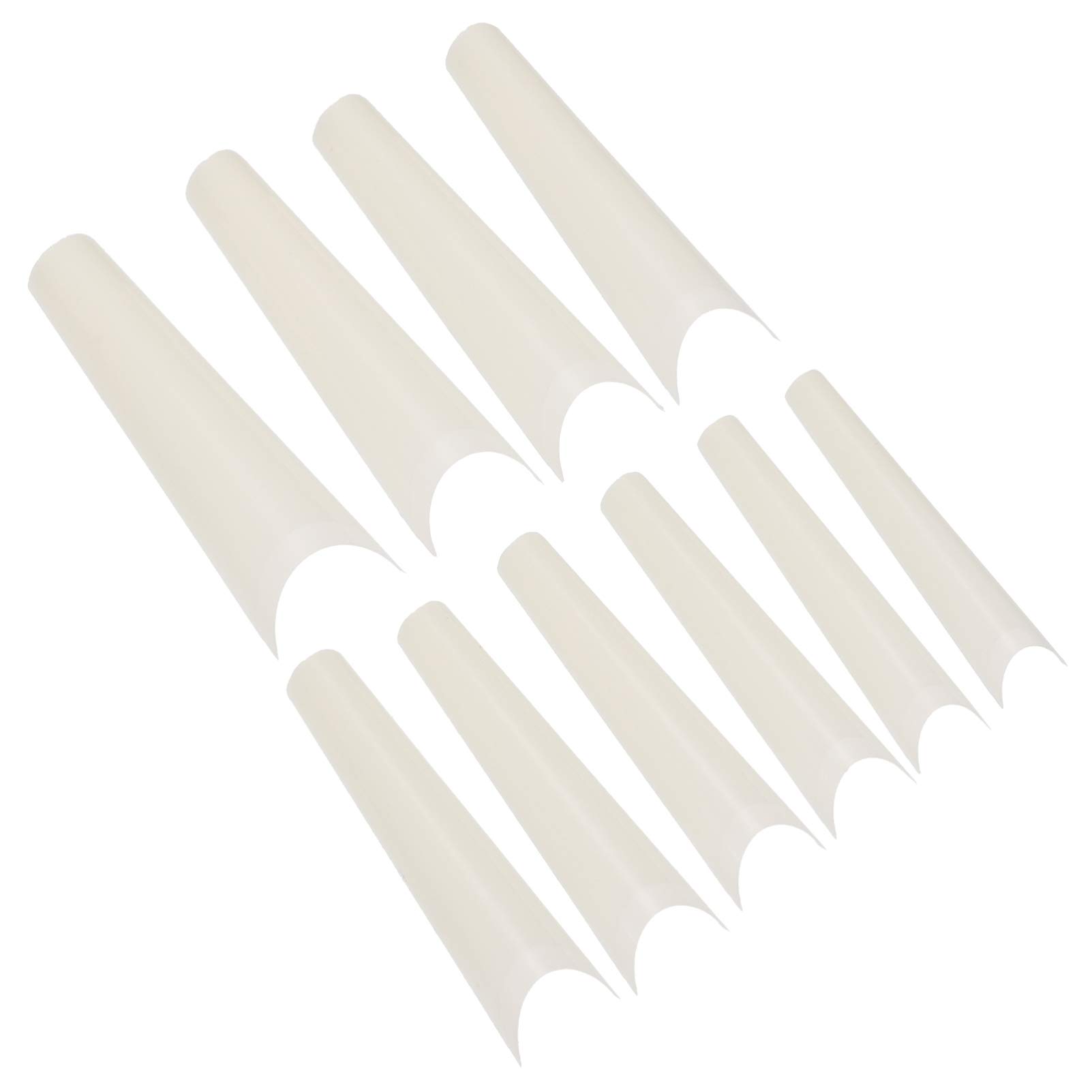 Minkissy 500pcs French False Nails - Acrylic Stiletto Fake Nail Tips with Gel for Manicure | Perfect for Parties, Weddings, and Special Occasions