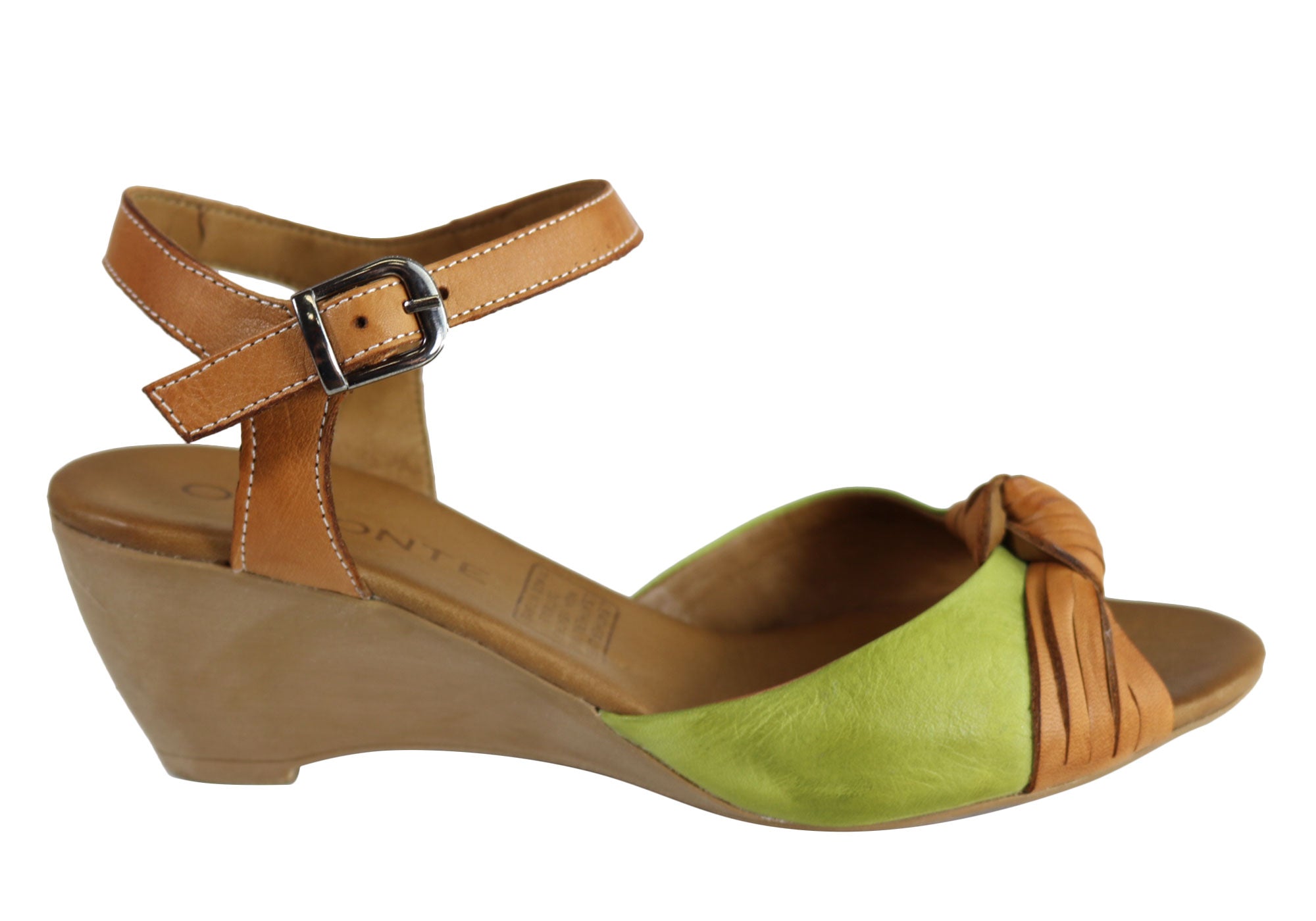Orizonte Toronto Women's European Leather Comfortable Wedge Sandals - Stylish Summer Casual Shoes for Walking, Travel & Beach Outfits