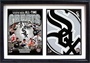 12x18 Double Frame for Chicago White Sox Memorabilia - Perfect for Sports Fan Gifts, Home Decor, and Man Cave Display