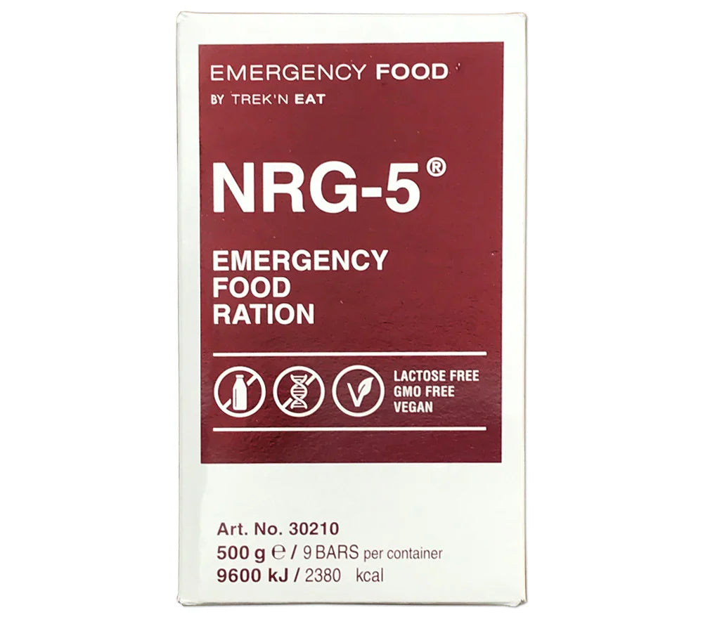 Alpineaire Trek N Eat NRG 5 Emergency Food Ration - High Protein Survival Food for Camping, Hiking & Emergency Preparedness