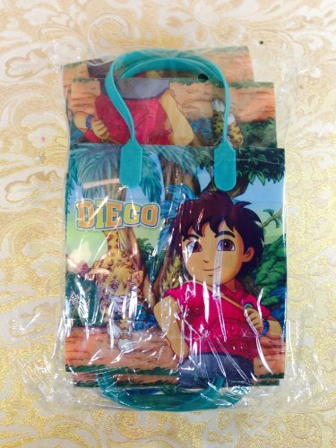 48-Piece Diego Themed Party Favor Gift Bags - Bulk Goodie Bags for Birthday Parties, Baby Showers & Kids' Events - Perfect for Candy, Toys & Small Gifts