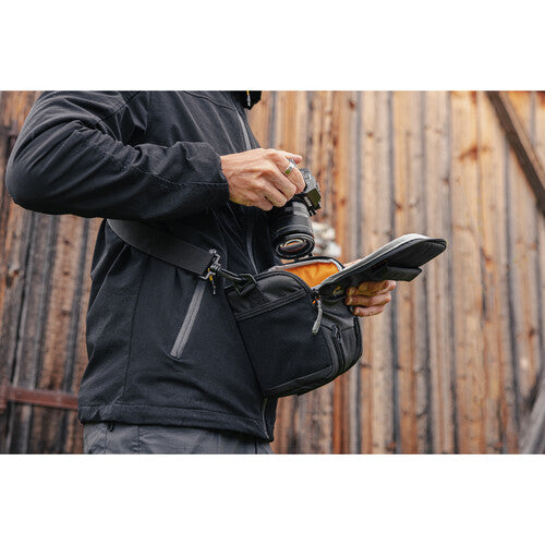 Lowepro Adventura SH 120 III DSLR Camera Shoulder Bag - Compact & Lightweight for Travel Photography (Black) - Perfect for Hiking, City Exploration & Everyday Camera Protection