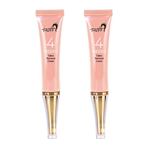 BINGLI Permanent Tattoo Removal Cream - Safe & Effective Tattoo Fading Gel for Colored & Black Ink (2 Pack) | Moisturizing Skin Care | At-Home Tattoo Removal Solution for Arms, Legs & Body Art