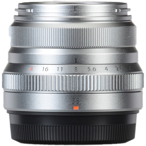 Fujifilm Fujinon XF 35mm f/2 R WR Prime Lens (Silver) - Compact Weather-Resistant Portrait & Street Photography Lens for Fujifilm X-Mount Cameras