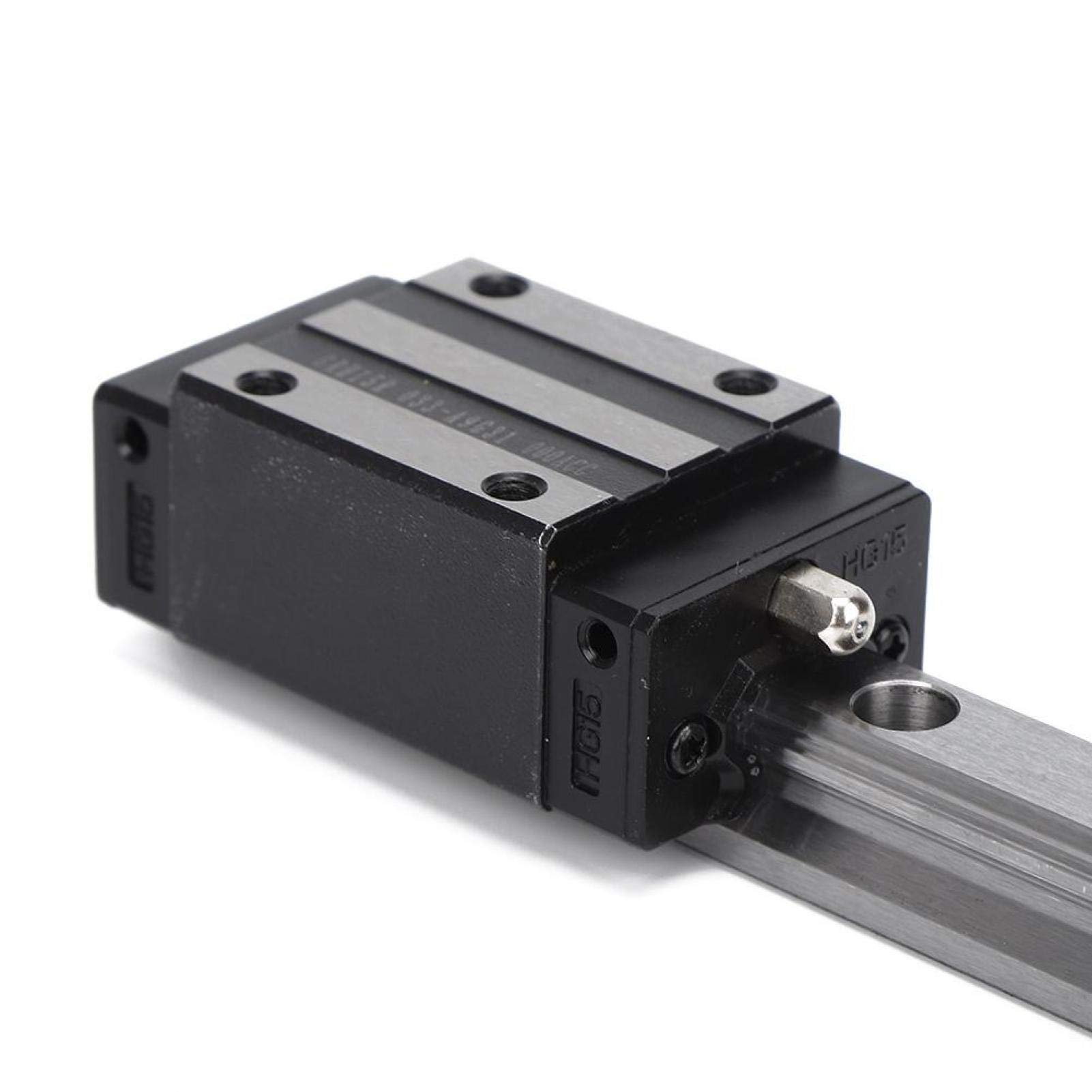 2Pcs HG15 High Precision Ball Screw Slide Block - Aluminum Alloy Linear Guide Rail for 3D Printers (400mm) | DIY CNC Machine Parts | Perfect for 3D Printing, Laser Cutting & CNC Milling Projects