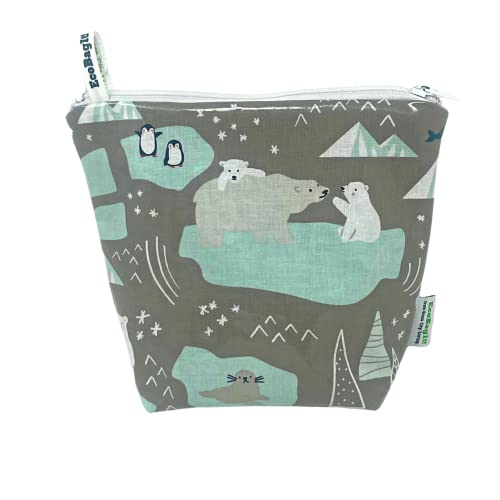 Eco-Friendly XL Reusable Sandwich Bags - Nature Themed (Preserve the Poles) | Sustainable Food Storage for Lunches, Picnics & Camping