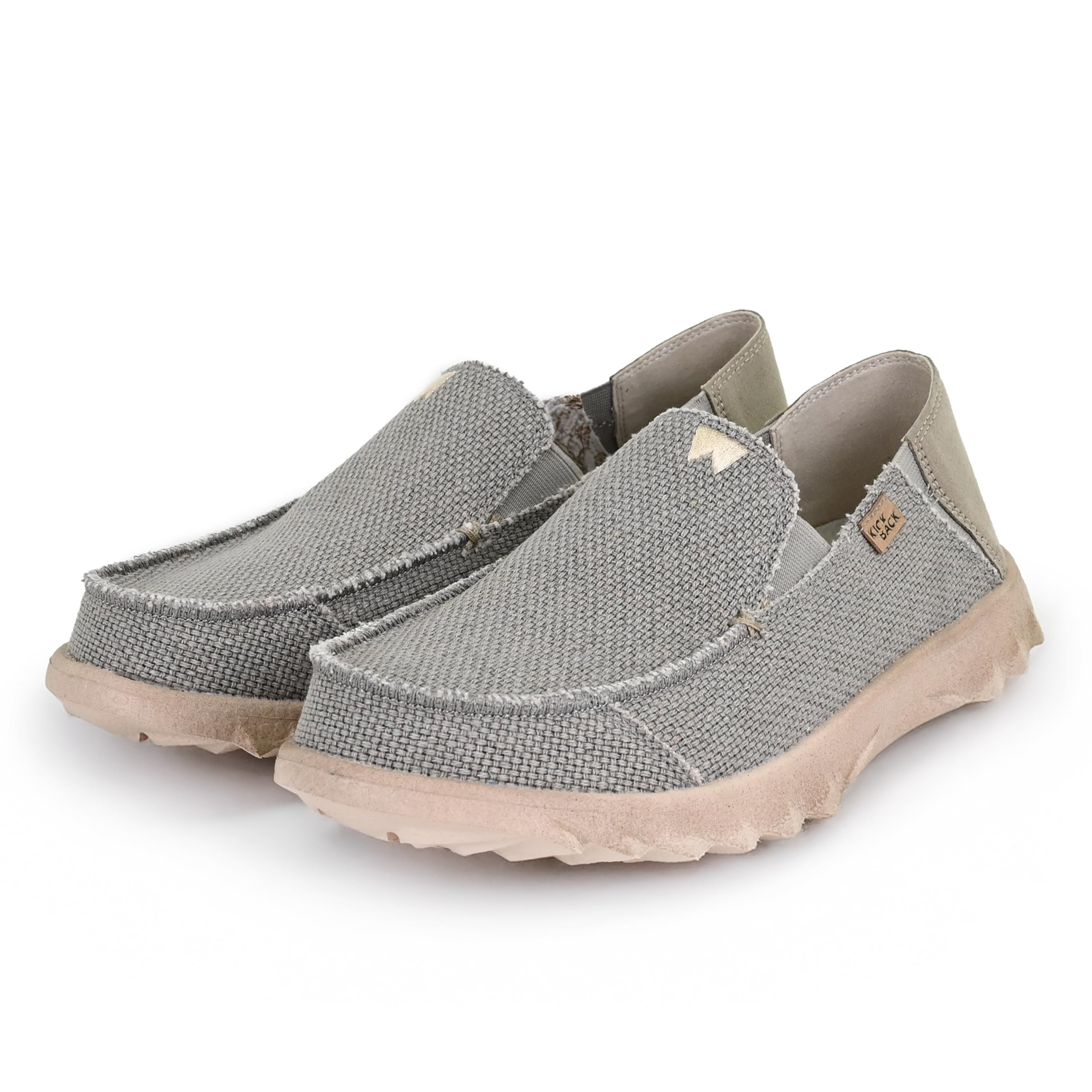 Kickback Couch Classic Men's Lightweight Slip-On Canvas Loafers - Comfortable Casual Shoes for All-Day Wear - Perfect for Relaxing at Home, Running Errands & Weekend Outings