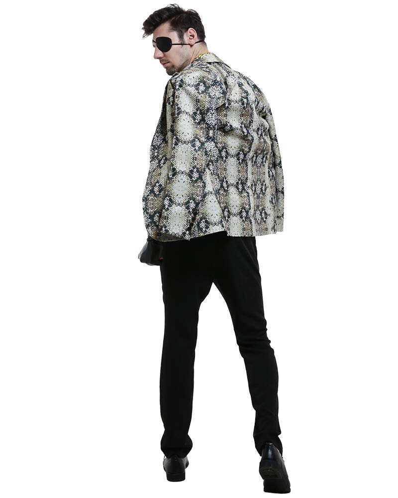 Miccostumes Men's Dragon Cosplay Costume Snakeskin Jacket - Fantasy Roleplay, Halloween Costume, LARP, Anime Convention Outfit