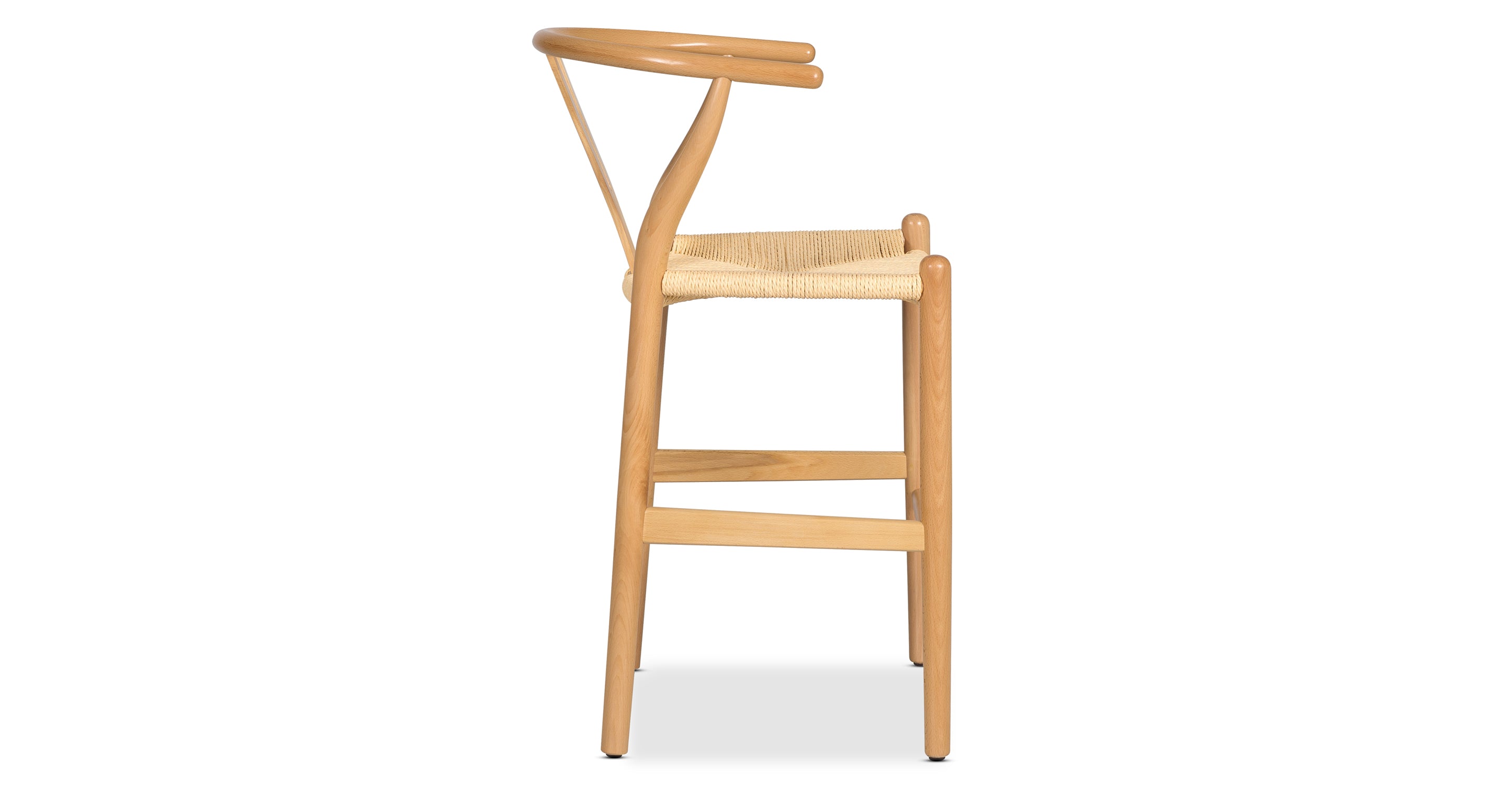 Modern Weave Counter Stool - Stylish Bar Stool for Kitchen Island, Breakfast Nook & Home Decor - Comfortable Rattan Seat with Sturdy Metal Frame - Perfect for Dining, Entertaining & Small Spaces