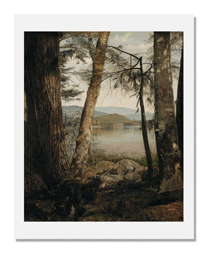 William James Stillman - Upper Saranac Lake Landscape Study Art Print | Nature Photography Wall Decor for Living Room, Office & Cabin