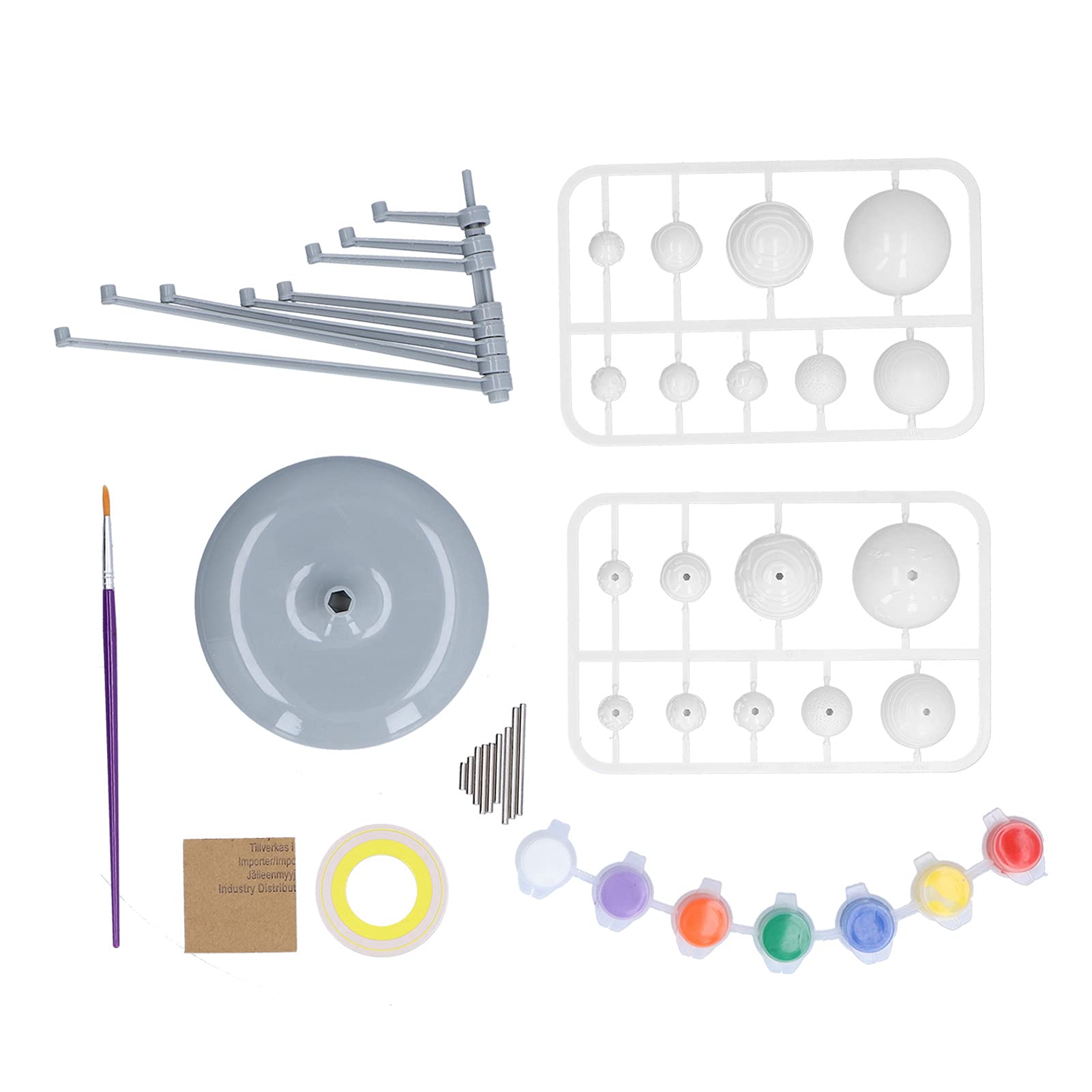 DIY Nine Planets Solar System Model Kit - Educational Astronomy STEM Toy for Kids, Self-Install Planetarium Projector with 015 Ornaments - Perfect for Classroom Science Projects & Space-Themed Bedroom Decor