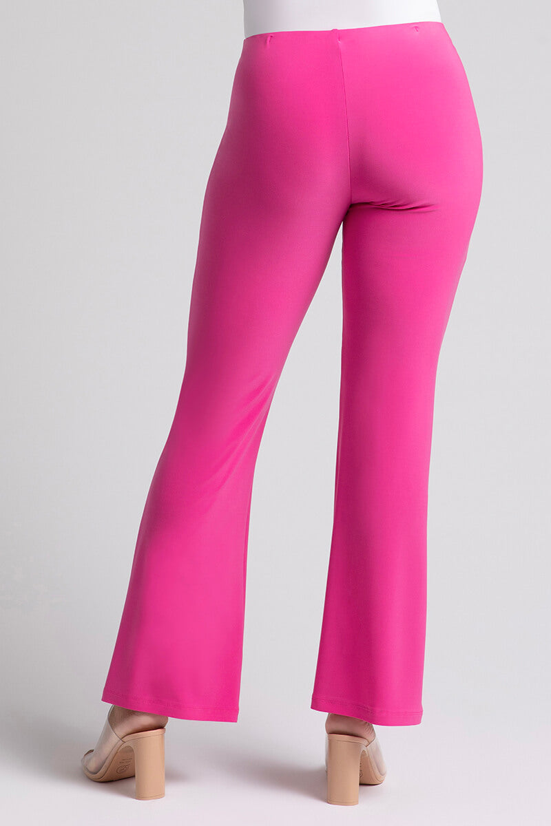 Flare Pants for Women - High Waist Wide Leg Palazzo Trousers in Peony Pink | Perfect for Casual Wear, Office Outfits & Special Occasions