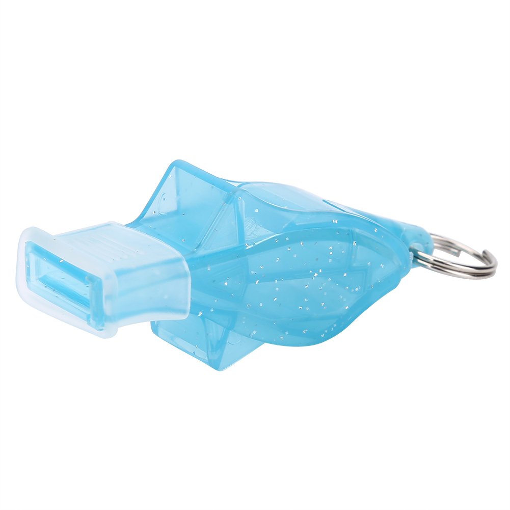 Dilwe Survival Whistle - Premium Sports Referee Whistle with Lanyard & Teeth Guard - Emergency Safety Whistle for Lifeguards, Coaches, Hiking & Outdoor Activities (Light Blue) - Perfect for Football, Basketball Games & Survival Kits