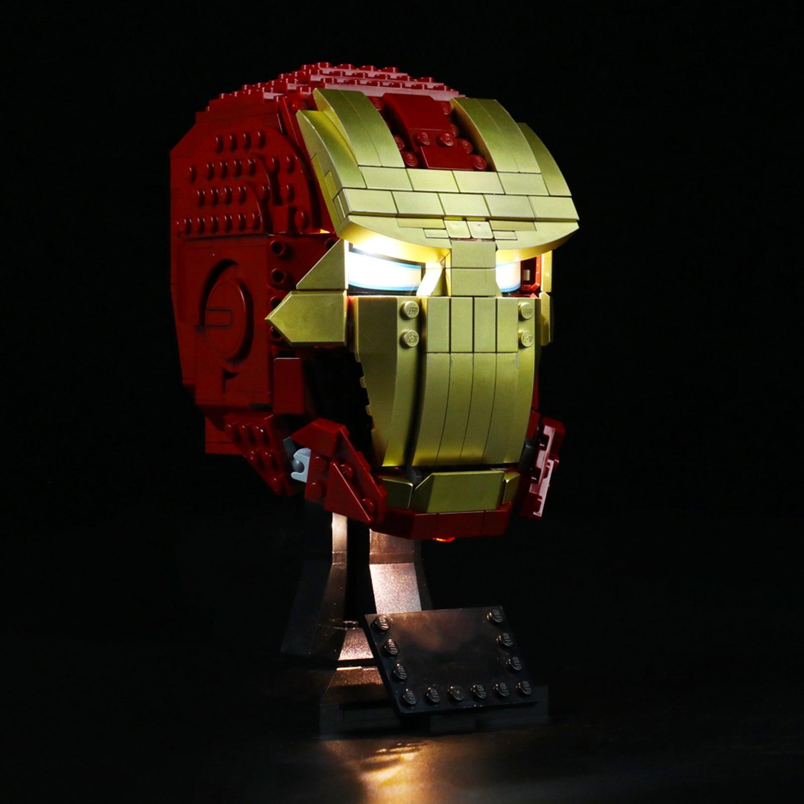 Best Light Kits for Lego Marvel Iron Man Helmet 76165 – DIY Lighting Kit for Lego Sets, Superhero Display & Night Light for Marvel Fans