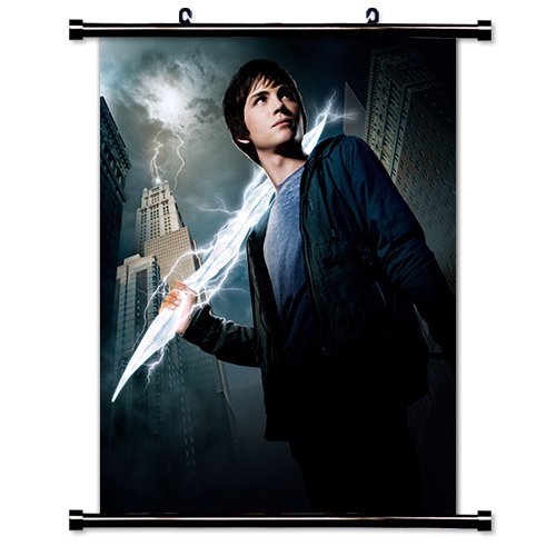 Percy Jackson and the Olympians: The Lightning Thief Movie Fabric Wall Scroll Poster (16x21 Inches) - Greek Mythology Decor for Bedroom, Living Room, or Office