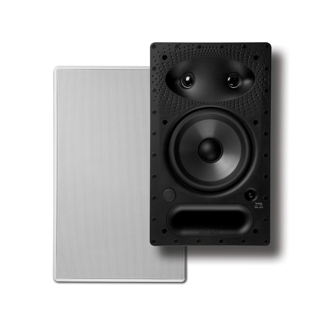 Polk Audio 65 RT Vanishing RT Series In-Wall Rectangular Speaker - Premium Home Theater & Surround Sound System for Living Room, Bedroom, and Media Room
