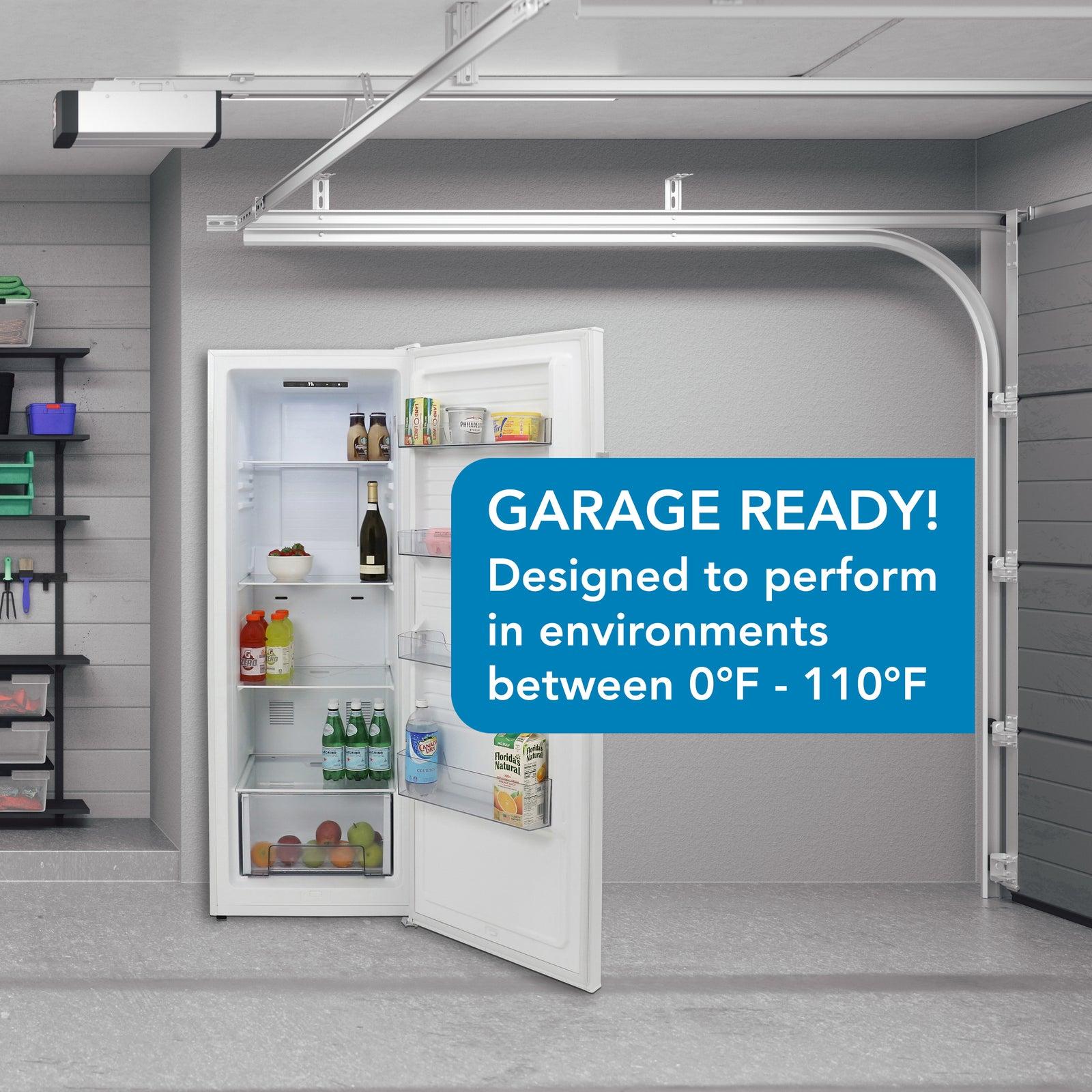 Avanti AV1081VFK0W 11 Cu Ft Upright Freezer White - Energy Efficient Compact Deep Freezer for Home, Garage & Restaurant Use - 10.8 Cubic Feet Storage Capacity