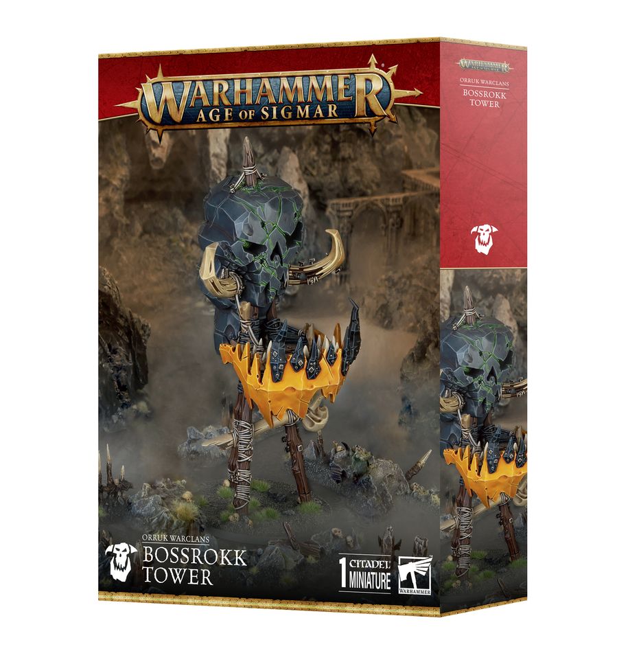 Age of Sigmar Orruk Warclans: Bossrokk Tower - Miniature Wargaming Terrain for Tabletop Battles - Perfect for Warhammer AoS Scenery & Battlefield Setup