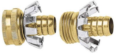 5/8-Inch Clincher Repair Set - Male & Female Hose Connectors for Air Compressors, Water Pumps, and Hydraulic Systems