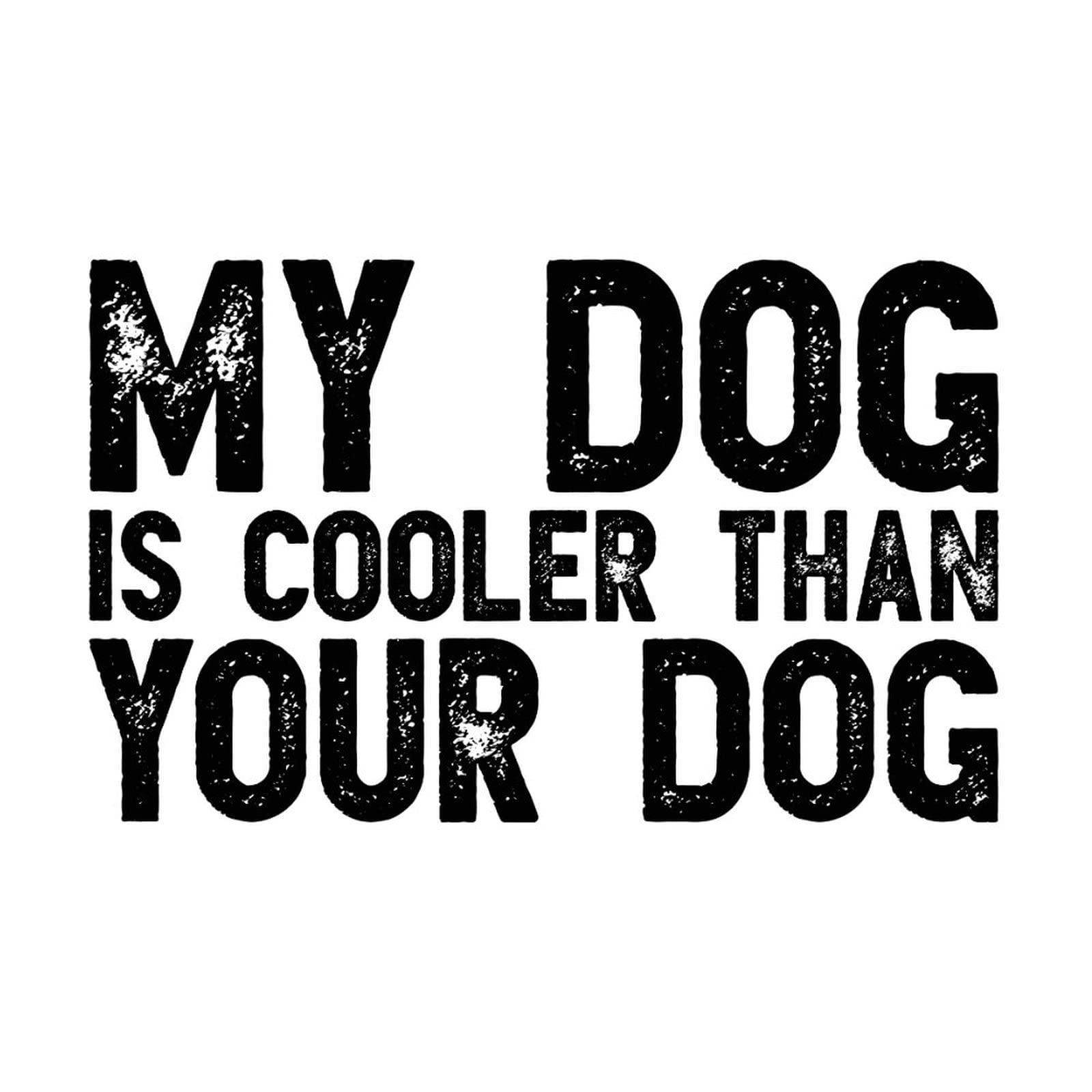 Funny Dog Wall Decal - Peel & Stick Vinyl Sticker for Office, Kids Room & Kitchen