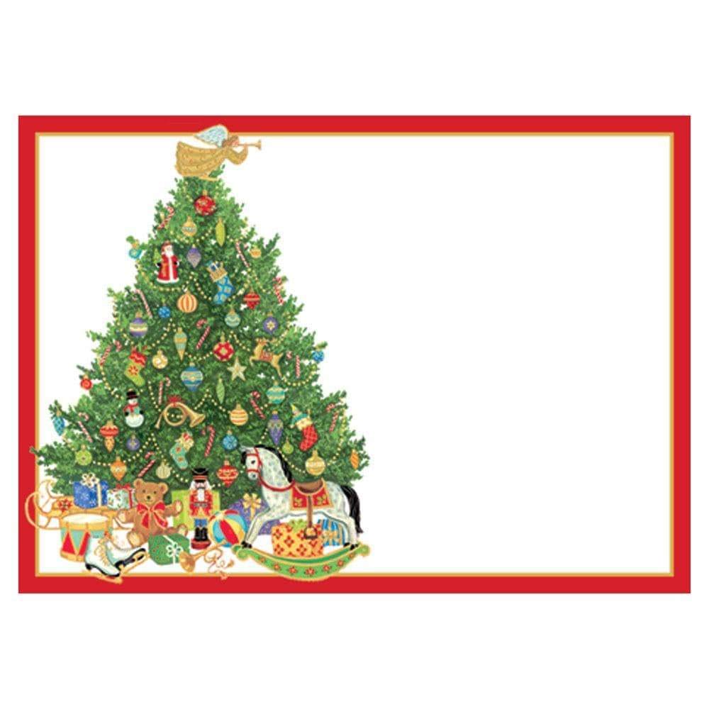 Caspari Oh Christmas Tree Self-Adhesive Gift Tags - 12 Pack - Perfect for Holiday Wrapping, DIY Crafts & Christmas Present Labeling